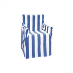 Rans Alfresco 100% Cotton Director Chair Cover - Striped Cobalt Blue V442-RAN-COUCHC-DIRECTORSTRIPED-COBALTBLUE-SH