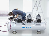 Oil Free Air Compressor Air Compressor Tank 100L 3HP Ultra Silent Inflator V952-KYJ750-3-100LLDW1V3