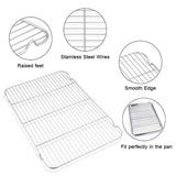 Baking Sheet With Cooling Rack, Half Sheet Pan With Wire Rack Set, Oven Baking Tray and Rack V1189-WXFWAL-20260319-01077