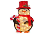 Christabelle 80cm Christmas Penguin Display with LED Lights Indoor Outdoor Decoration MHA432