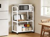 3-Tier Kitchen Shelves, Bakers Rack For Kitchen With, Kitchen Shelf Rack, V1369-AZ3-W-09520