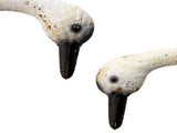 Set 2 Swan Couple Garden Statue 47x73cm V637-74001SWN