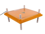 Chicks Brooder Heater with Dustproof Plate Yellow 12.1x12.1in Adjustable Height Angle Chick Brooder V1294-YM0901-3111230247213