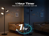 Artiss LED Tree Floor Lamp, 36W Modern Dimmable Standing Lamp with Remote & Touch Control, 4 Color LAMP-FLOOR-3H-LED