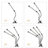 USB Plant Grow Light Sunlight White Full Spectrum Lighting Angle Adjustable Desktop Clamp Growing V1294-YM0901-L4164-4