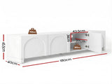 Artiss TV Unit Entertainment Unit Storage Cabinet Adjustable Shelf 180cm White FUR-Z-CT04-TV180-WH-AB