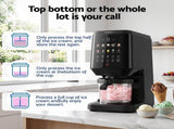 Devanti 10-in-1 Ice Cream Maker Machine Homemade Gelato Sorbet Smart Portion Control Custom Mix-Ins ICM-SFS01-BK