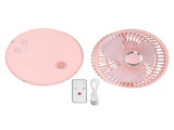 Mini Shake Head Fan Portable Folding Telescopic Electric Fan for Home Office OutdoorPink V1294-YM0721-3113210043812