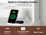 Artiss Dressing Table Vanity Desk LED Charging Station White FUR-V-DRESS07-WH-AB