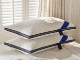 Standard Size Soft Bed Pillow, 17x27 Inch Sponge Fill for Sleeping Side Back Stomach, Ergonomic V1366-AZ2-W-14835