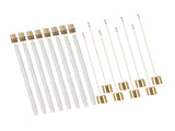 8Pack Wine Bottle Torch Kit Long Life Torch Wicks Brass Torch Wick Holders Caps Wine Bottle Torch V1294-YM0710-3117230278011