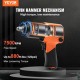 Air Impact Wrench 1/2" Square Drive 880ft-lbs Nut-busting Torque 90-120PSI V952-KQ660N121000NS328V0