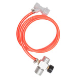 Mini Keg Regulator Automatic Stainless Steel Coffee Soda Keg CO2 Pressure Regulator with 1m Red Hose V1294-YM0901-3118230420911