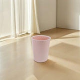 Plastic Trash Can Pink Elegant Home Use Sturdy Construction Versatile Open Top V1366-AZ2-W-21556