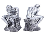 Thinker Statue European Style Resin Character Sculpture Home Office Bookshelf OrnamentSilver V1294-YM0901-3115210043911