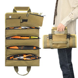 Heavy-Duty Oxford cloth Canvas Tool Roll, Tool Wrap Roll, Tool Roll Bag, Large Roll Up Tool Bag For V1192-AZ-W-2679