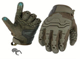 Men'S Full-Finger Gloves Tactical Gloves Touchscreen Gloves MTB Gloves Hiking - Brown - Size M V1106-140-066012-BRN-M