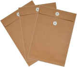 50pcs Brown Paper Folders Poly Envelope Folders Paper Organizer Document Carrier V1369-AZ3-W-07434