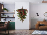 Green Red Fruit Decoration Christmas Decoration Hanging Upside Down Greenery Wall Hanging Decoration V1294-YM0523-211007XU05-2