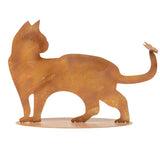 Rust Cat Butterfly Ornament on Base 50cm V637-48129CAT