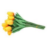 30pcs Artificial Tulips Flowers Innovative Simulation Hand Crafted PU Fake Tulips for Home Wedding V1294-YM0706-3115230083611