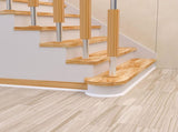 Flexible Quarter Round Molding, Mini Peel and Stick Rubber Trim Molding for Wall Edge Floor V1258-DP02-C-1358