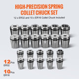 CAT40 Holder ER 16/32 Set, 35 PCs, SLN FMB ER16/32 APU Tool Holders Spring Steel V952-CATDBCAT40ERJEC38V0