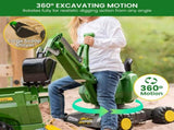 John Deere RT421022 Rolly Digger XL Ride-On Excavator Childrens Toy 360 deg Rotation, Work Scoo