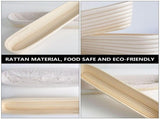 1Pc Natural Rattan Bread Proofing Basket Handmade Banneton Bowl for Baking Use Beige V1369-AZ3-W-12193