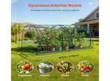 Crop 2.48 x 1.2 x 1.2 m Plant Protection Tent with Zippered Door, Wind-Resistant Tall Crop V952-ZZBHZ1PCS984ZQZ2F001V0