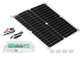 40W 18V Monocrystalline Silicon Flexible Solar Panel with 50A Solar Charge Controller with Dual USB V1294-YM0901-3114210079611