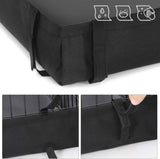 SONGMICS 3 Doors Pet Playpen with Divider Panel and Floor Mat Black V227-8498641000470