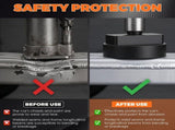 4-Pack Floor Jack Rubber Pad, Safe Lifting, Enduring Rubber, for Protecting the Car's Chassis and V1369-AZ3-W-12046