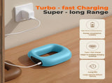Portable Heated Fascia Ring Massager with 5-Speed Vibration & USB-C Charging Deep Tissue Muscle V1107-CS-ZDAMQ2