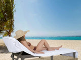 Chaise Lounge Cover - Cotton Chaise Lounge Covers Cotton Cloth Beach Chair - Fitted Beach V1366-AZ2-W-08550