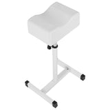 Height Adjustable Cosmetic Chair Home Shop Comfortable Seat Cushion Stool White V1294-YM0901-JY15047
