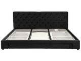 Artiss King Bed Frame Storage Charging Station Upholstered 3 Drawers USB Type-C BFRAME-G-LUNA-K-BK-ABC