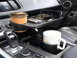 Universal Car Cup Holder Tray - 360&deg Rotating Adjustable Dual Cup Organizer, Portable Food Tray for V1369-AZ3-W-09314