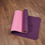 8mm TPE Yoga Mat Exercise Fitness Gym Pilates Non Slip Dual Layer V63-827141