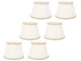 6 Pcs Fabric Lamp Shade Simple Pleated Universal Cloth Lampshade for Floor Table Lamps V1294-YM0901-3119250002311