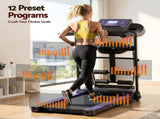 Everfit Treadmill Electric Home Gym Fitness Exercise Machine w/ Massager 400mm TMLL-400-MSG