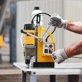 Magnetic Drill 1400W 2878 lbf Mag Drill Press 2 in Boring Diameter 6 Bits Yellow V952-CLZJP6JT50MM91ULEV3