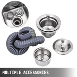 Handmade Sink Non-magnetic Stainless Steel Kitchen Sink Hand Made 1 Compartment 44.4 x 41.9 x 25.4 V952-60X60X80DCBXGSC01V0