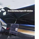 Car Windshield Sunshade Umbrella, Titanium Silver UV And Heat Blocking Foldable Cover With 360 V1237-ZY-807-097