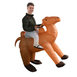 Ride On Camel Cartoon Costumes Air Model Inflatable Costume Funny Dress Up Props Halloween Party V1263-JX-7921