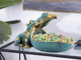U.S Decorative Home Hippo Statue Hippopotamus Resin Figurine V1192-AZ-W-27876