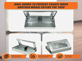 5x Humane Reusable Mice Trap Safe Live Catch Metal Mouse Catcher V63-836501