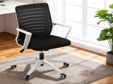 Artiss Ergonomic Office Chair Mesh Computer Desk Chairs with Lumbar Support, Height Adjustment OCHAIR-L-2014-WH-BK