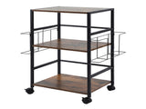Levede Record Player Stand with Storage Vinyl Record Holder with Display Area EA0296-BR-AU