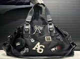 Travel Duffle Bag Embroidered Duffle Bag Stylish Travel Bag Weekend Bag For Men - Beige - Size L V1347-127-04962-BEG-L